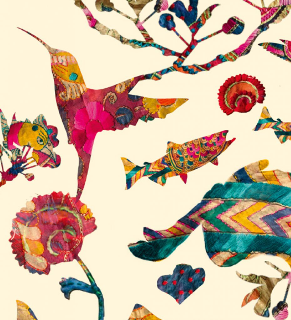 2023 The Lantern City - Vancouver Art Gallery Plaza - Artwork 03_Phulkari Forest - Angela Aujla