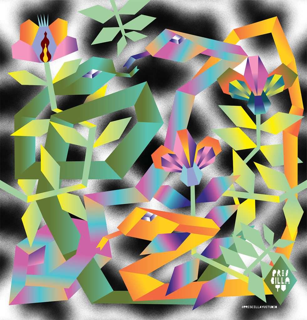 VAG-PriscillaYu-Serpentine in Bloom